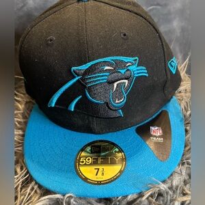 New Era Black and Blue Carolina Panthers Fitted Cap